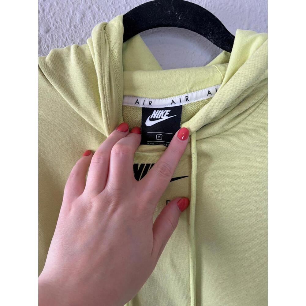 Nike Air Yellow Cropped Hoodie size 1X. Better for XL/XXL - Picture 3 of 5